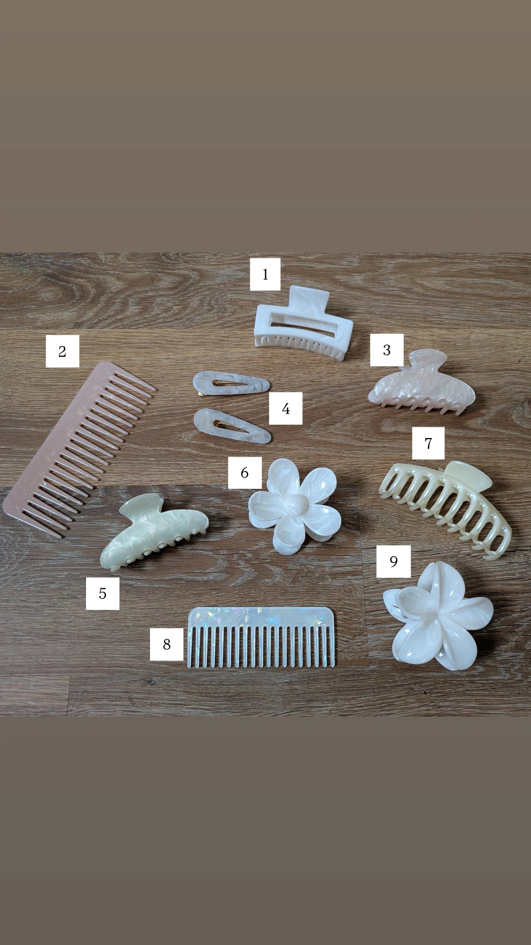 Engraved hair accessories