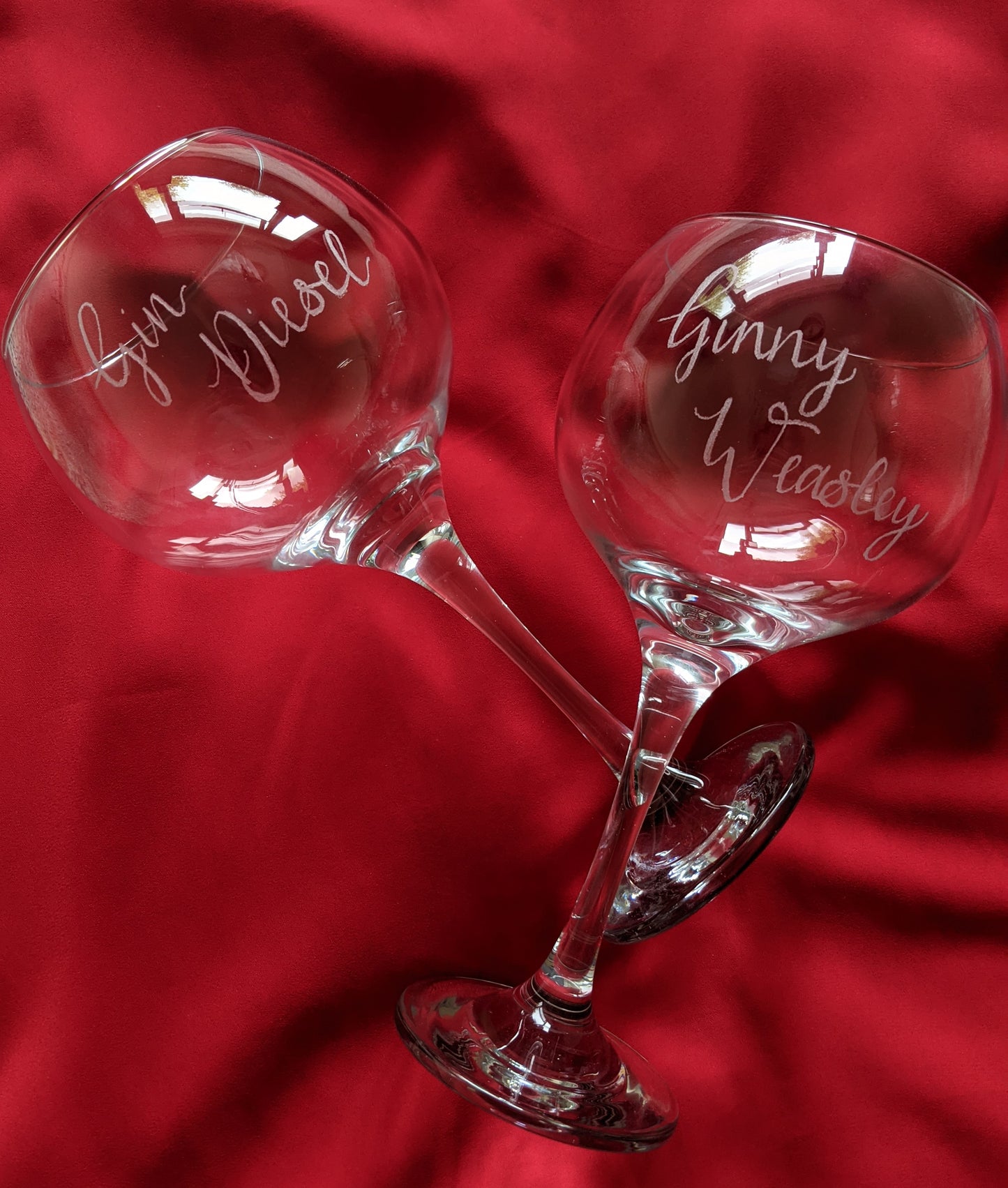 Engraved glasses