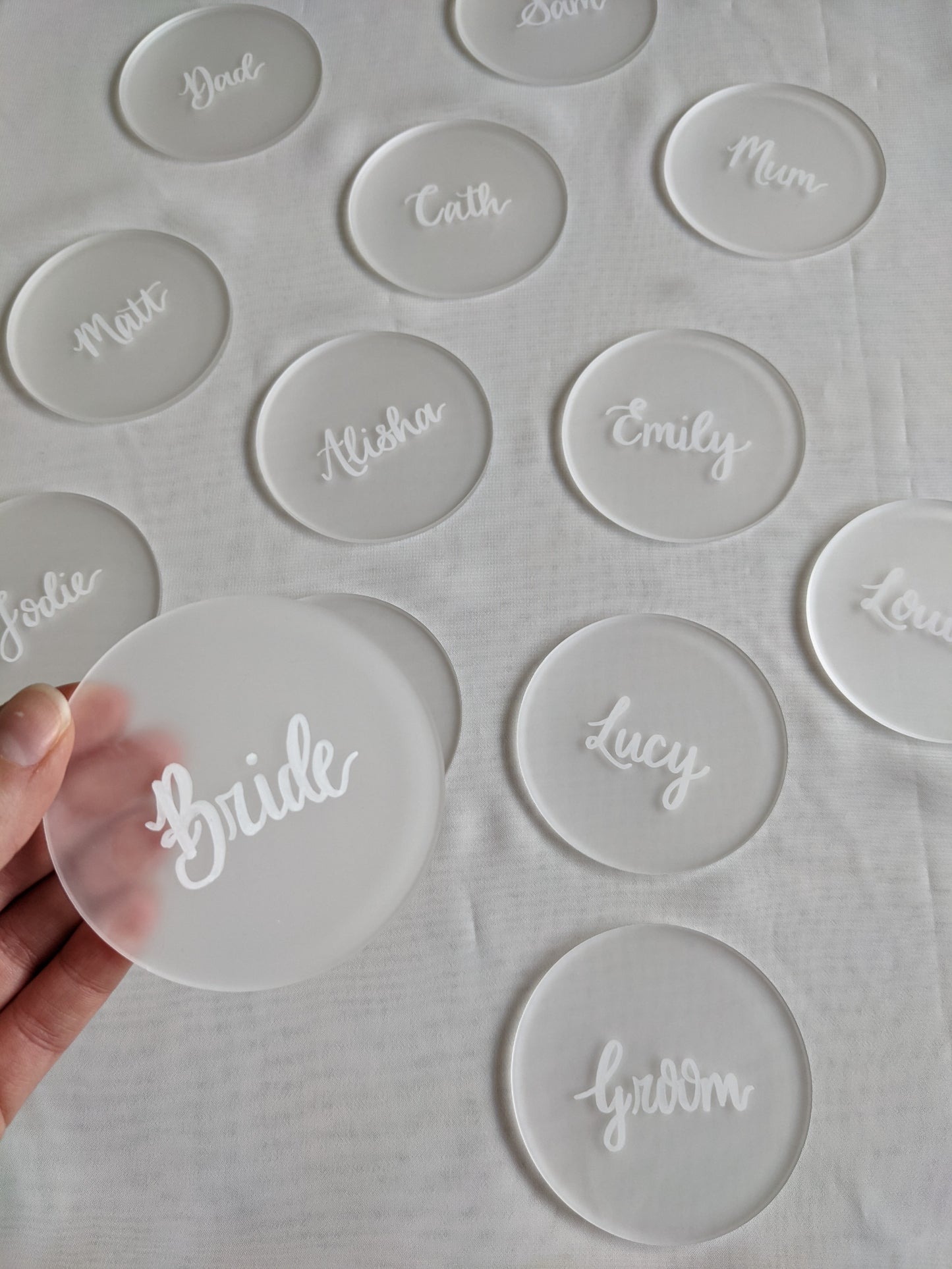 Acrylic place names