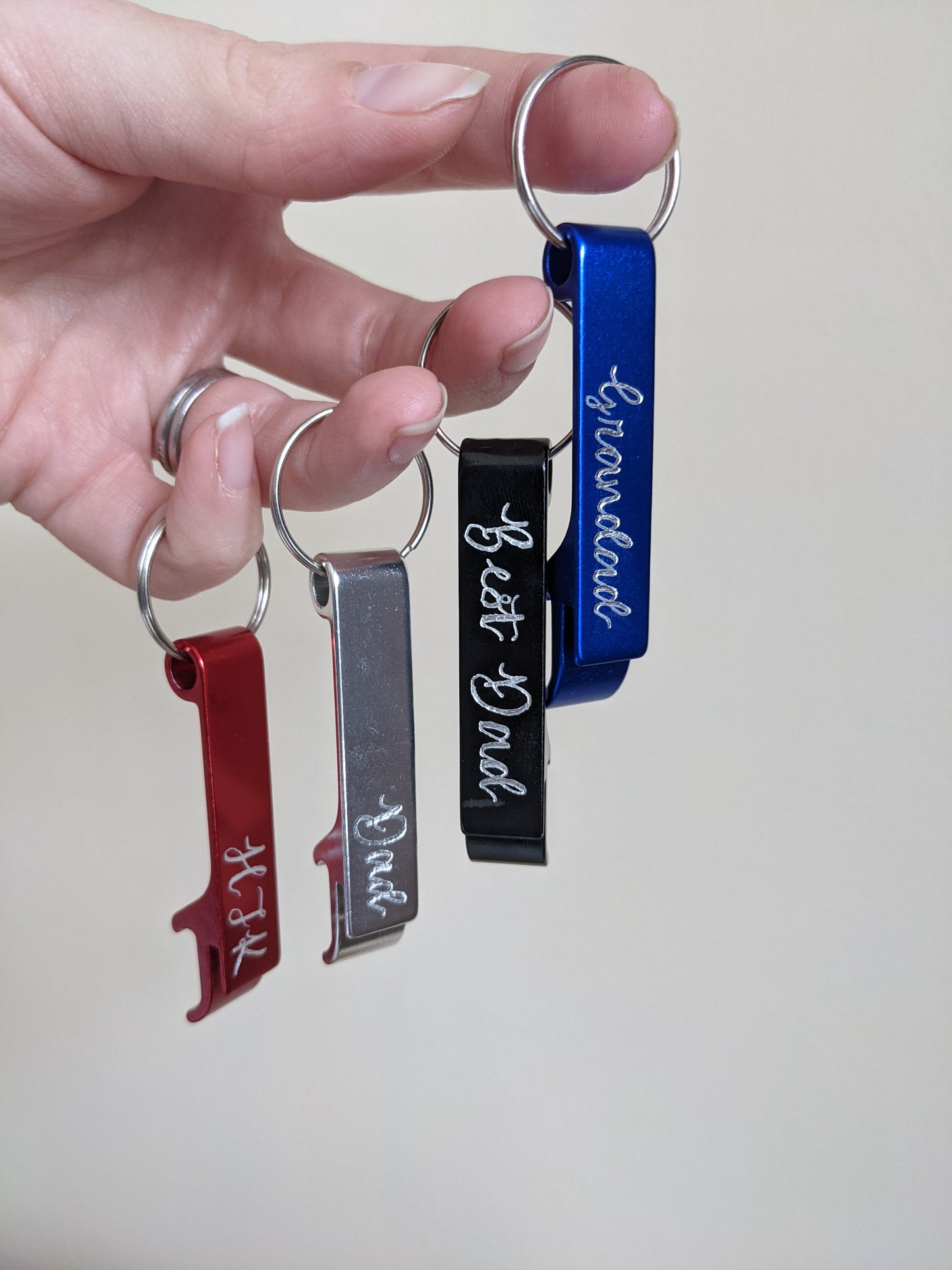 Engraved keyring