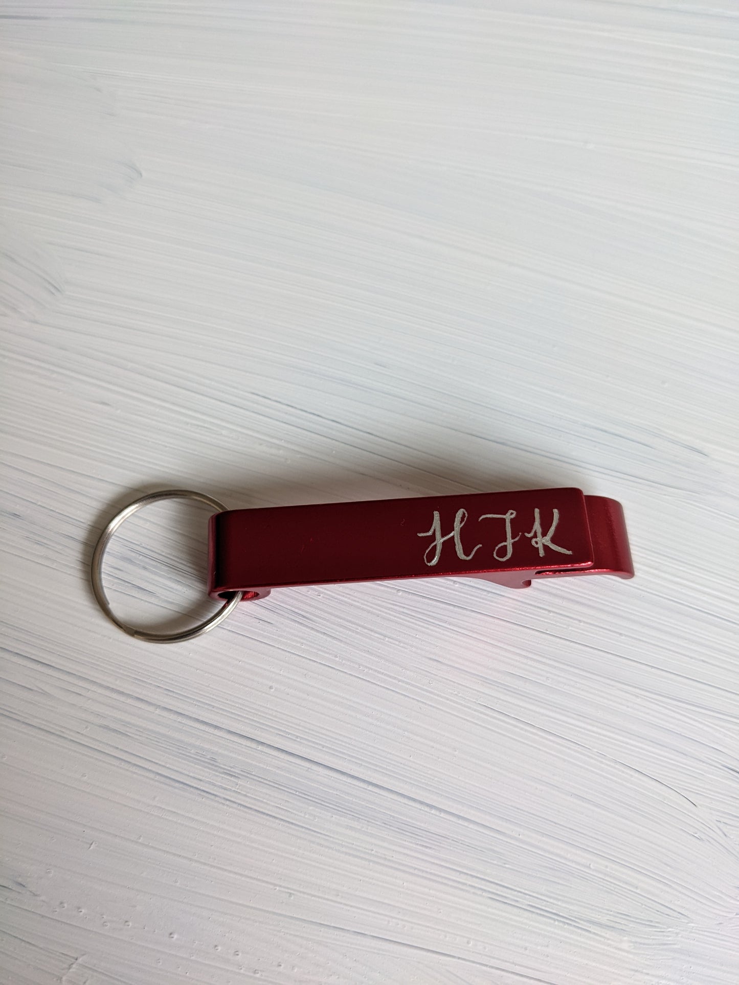Engraved keyring
