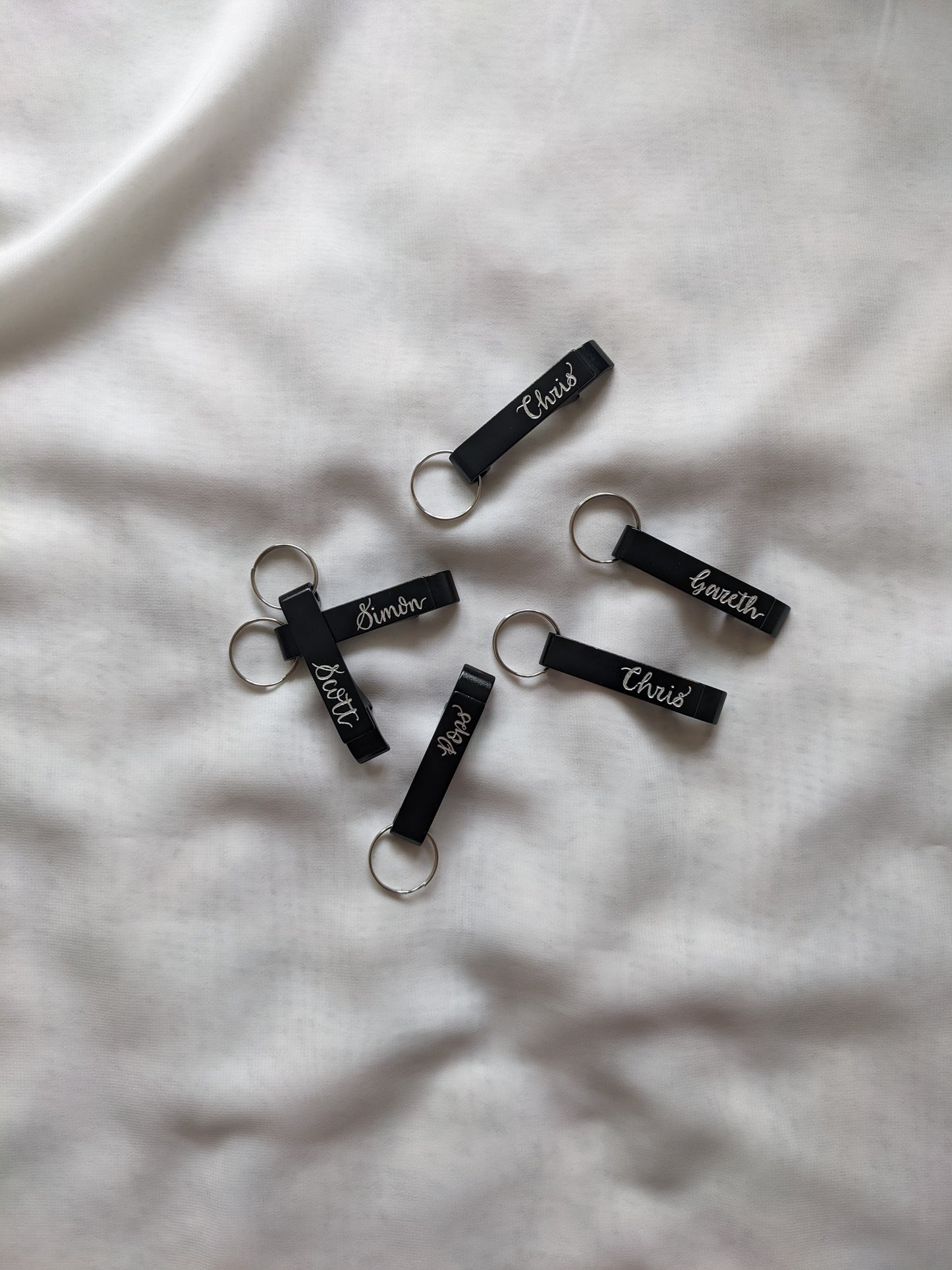 Engraved keyring
