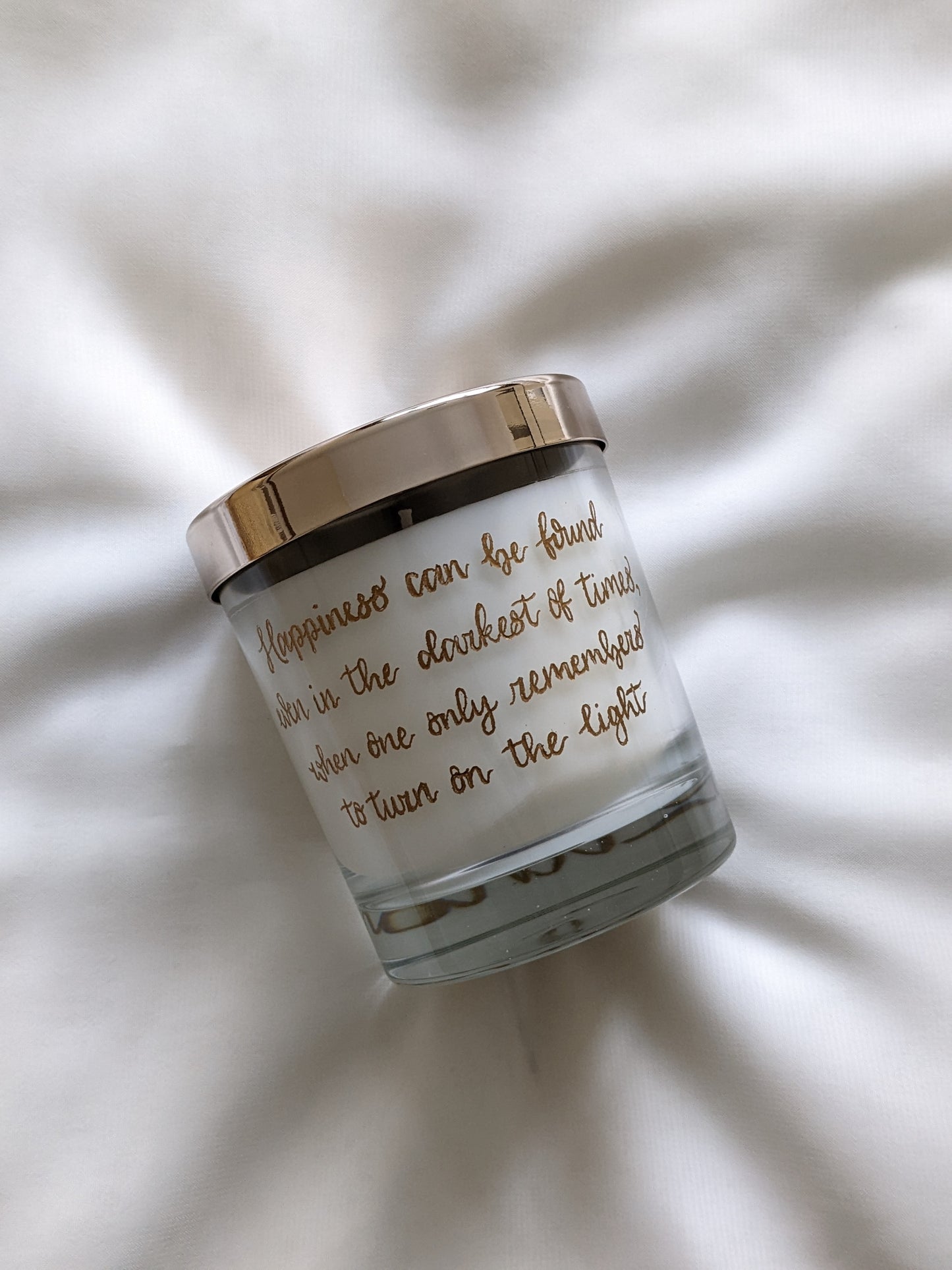 Candle engraving