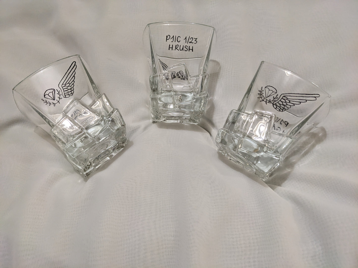 Engraved glasses