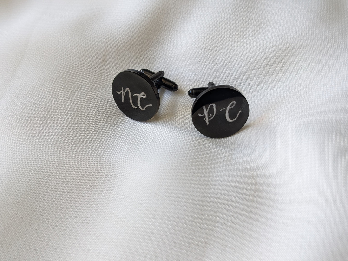 Engraved cufflinks