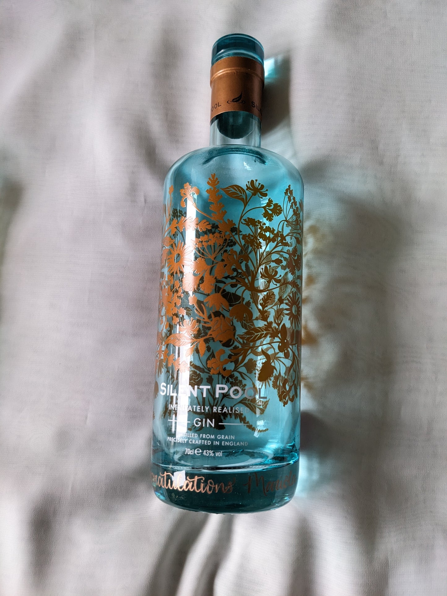 Alcohol engraving