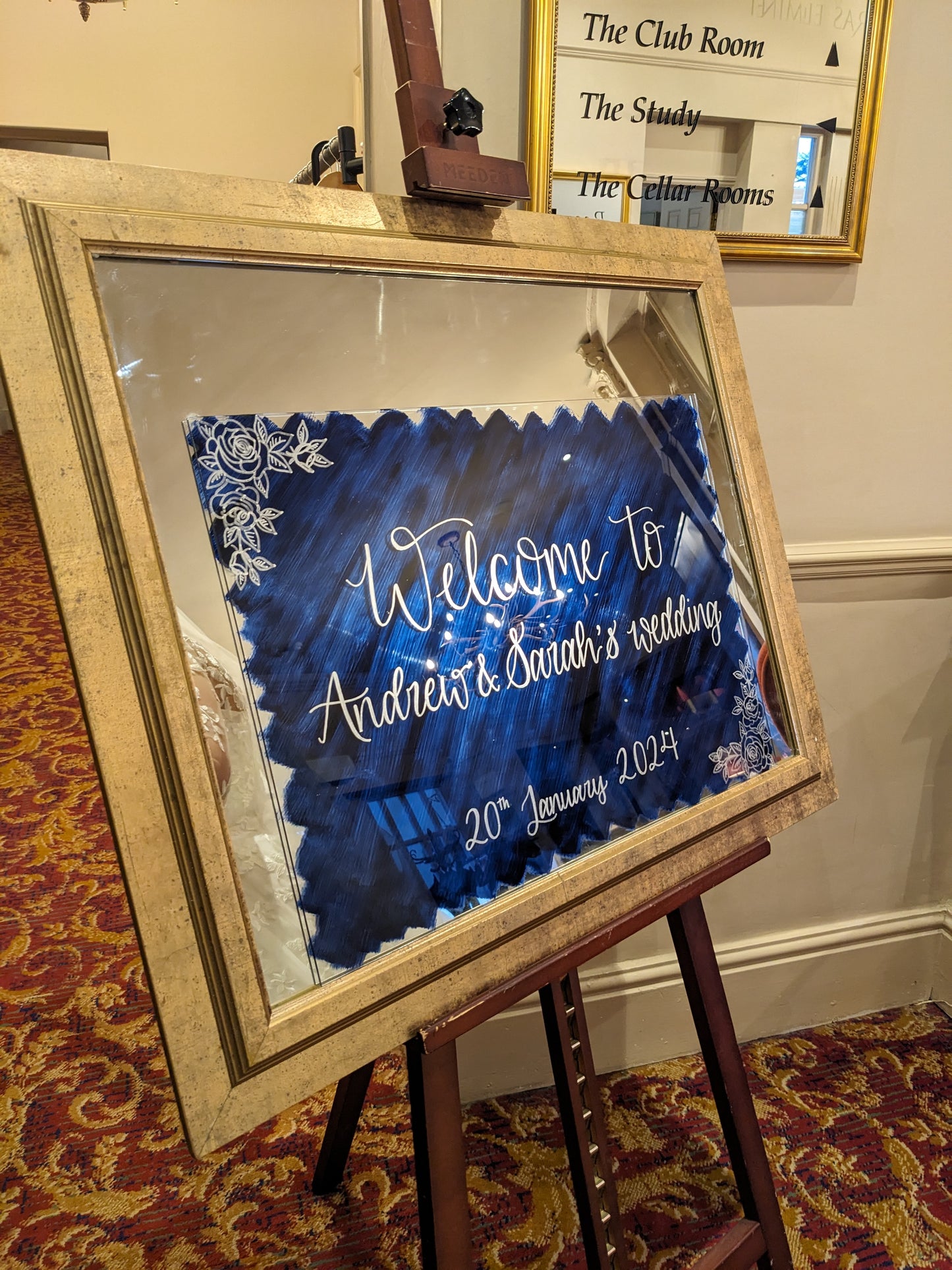 Acrylic welcome sign