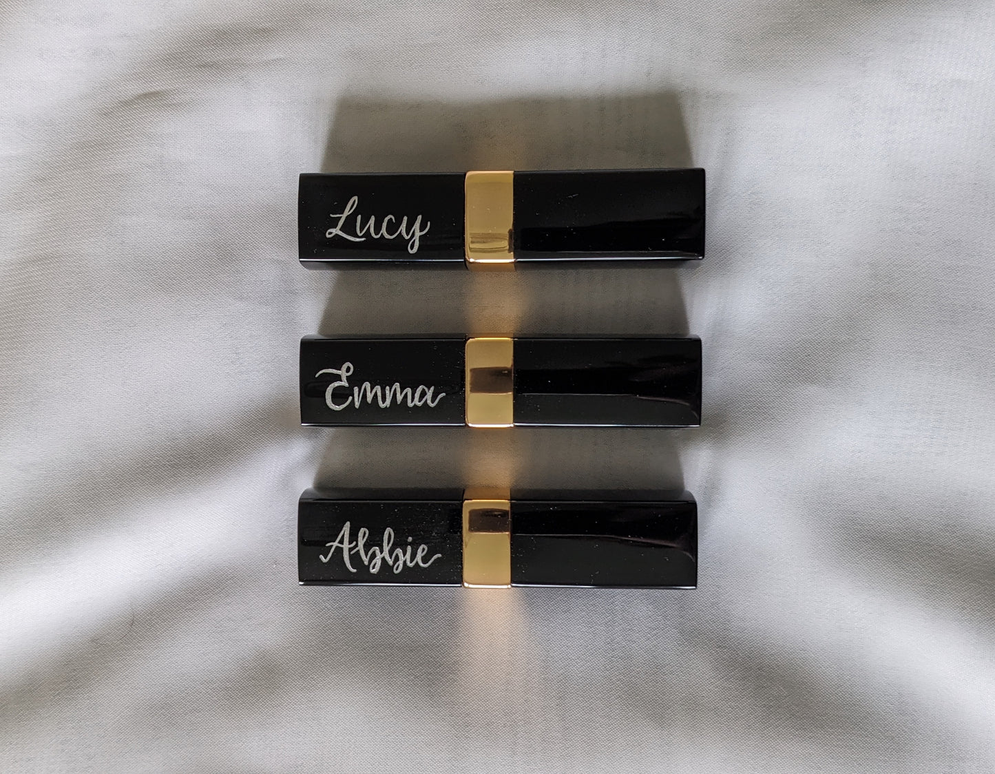 Lipstick engraving