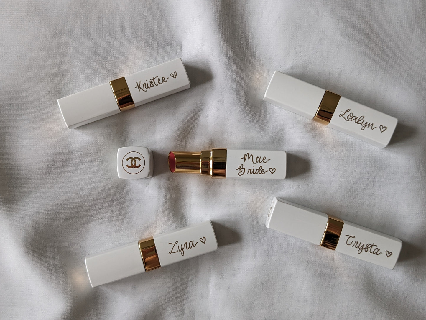 Lipstick engraving