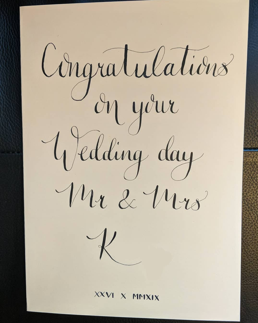 Congratulations card