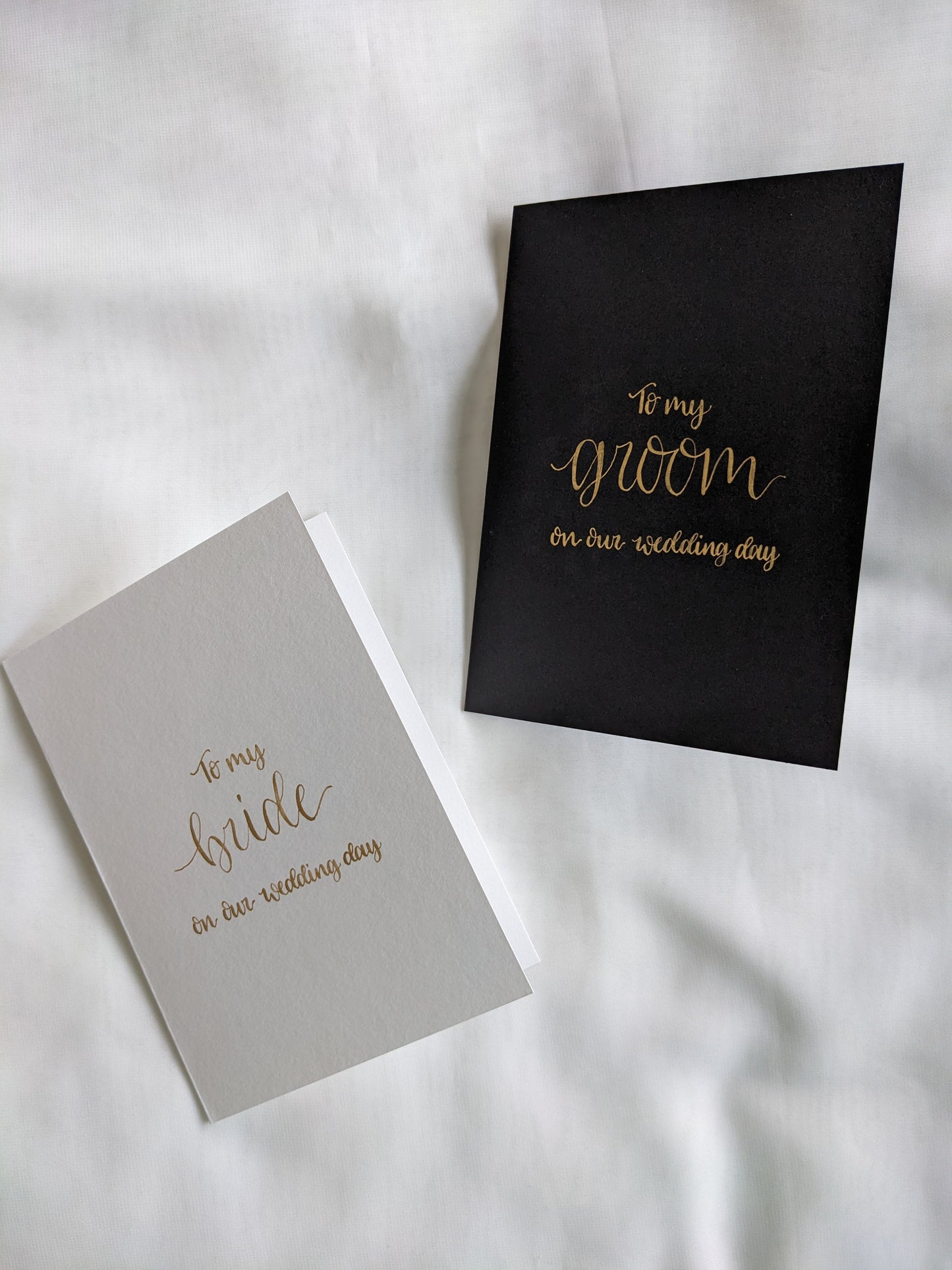 To my bride/to my groom card