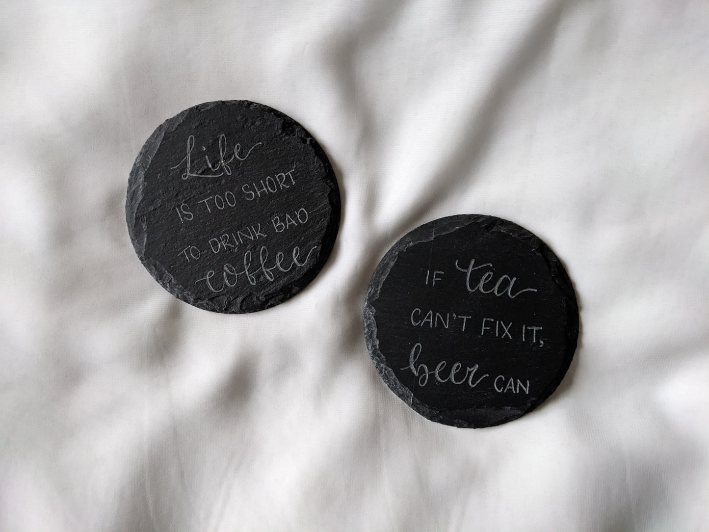 Slate coasters