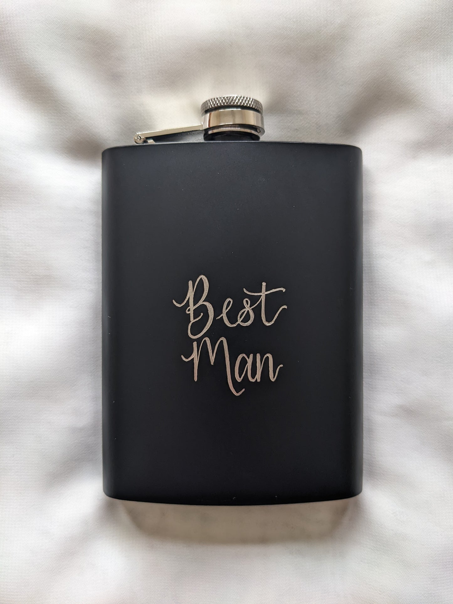 Engraved hip flasks
