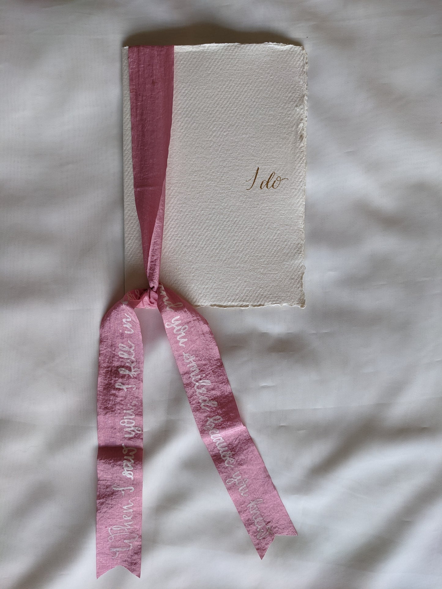 Handmade card vow books