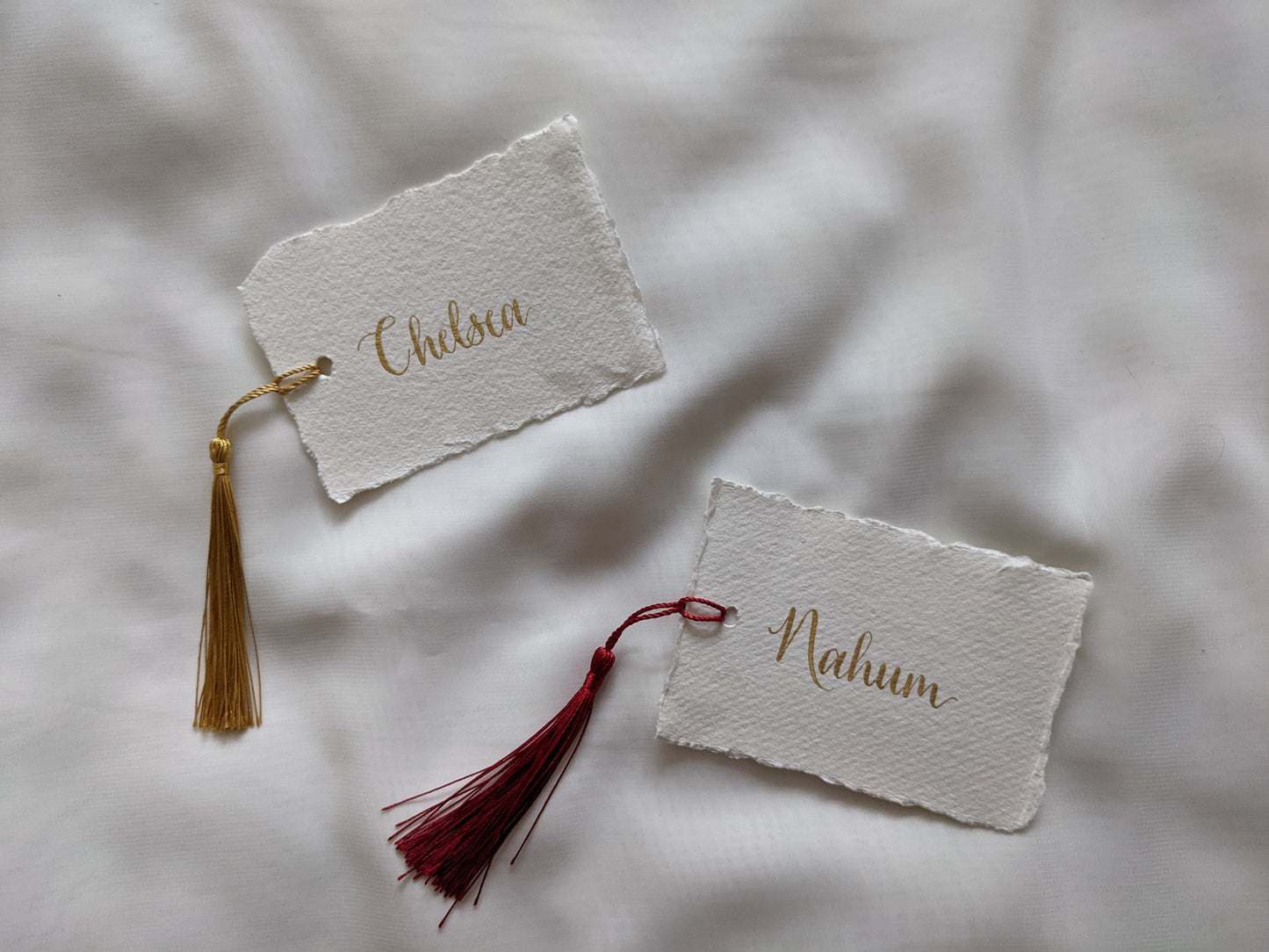 Handmade card place names