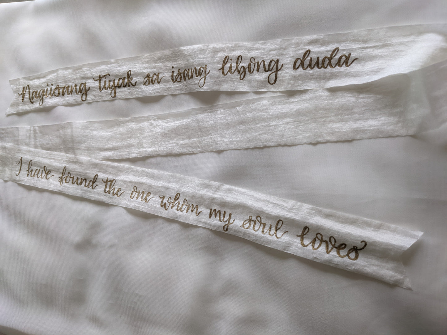 Calligraphy ribbons