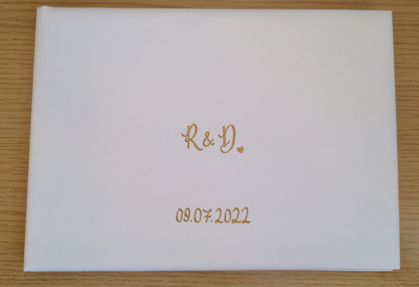 Faux leather guestbook