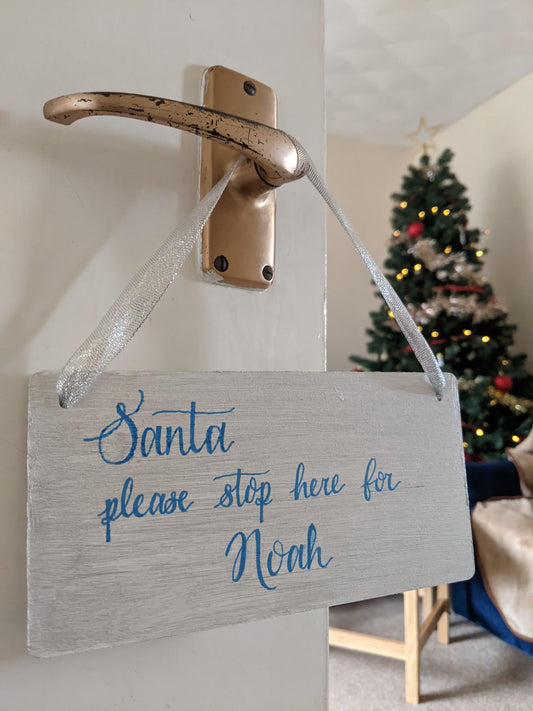 Santa sign