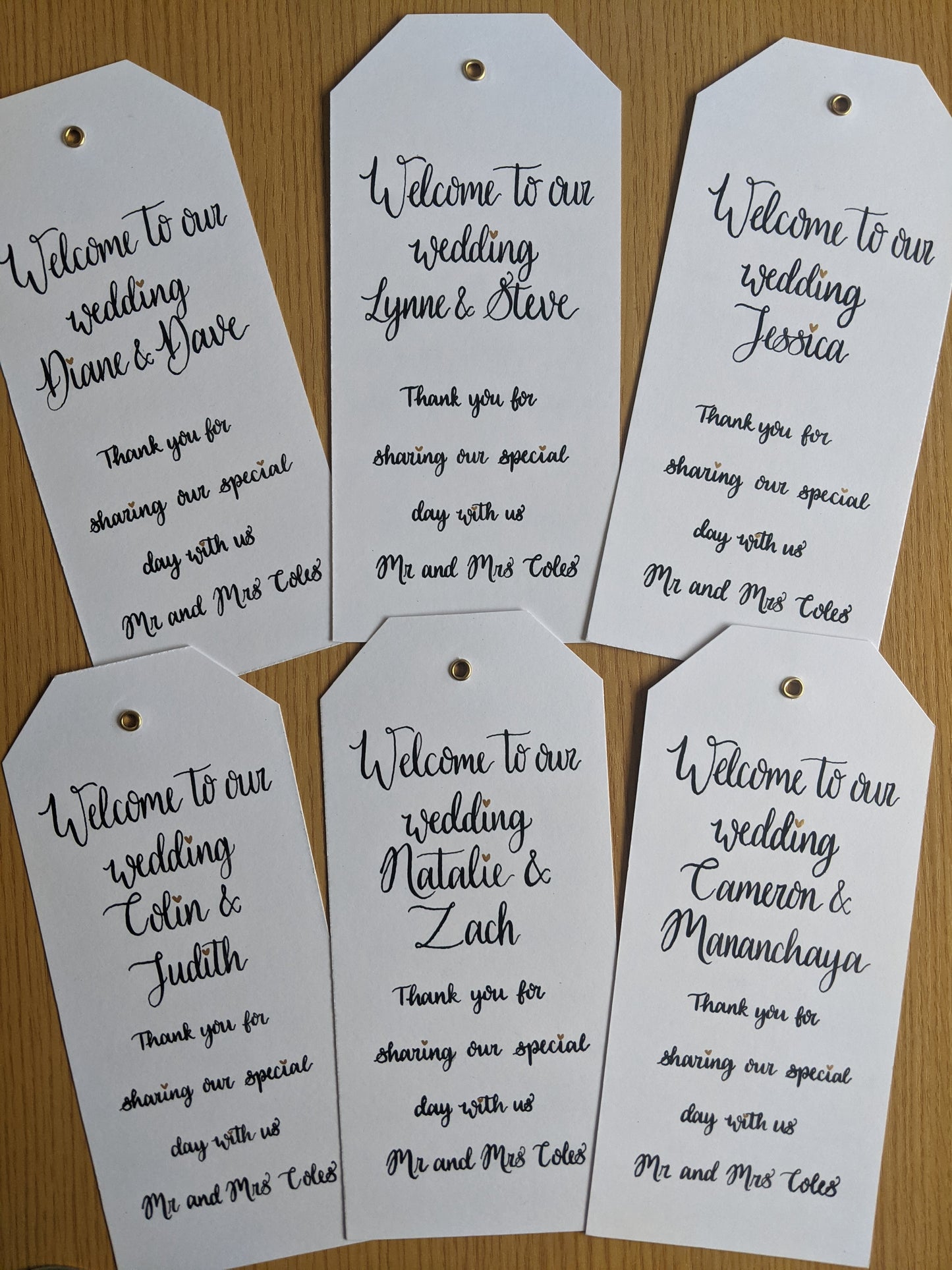 Reserved door hanger tags