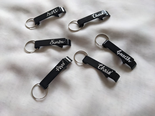 Engraved keyring