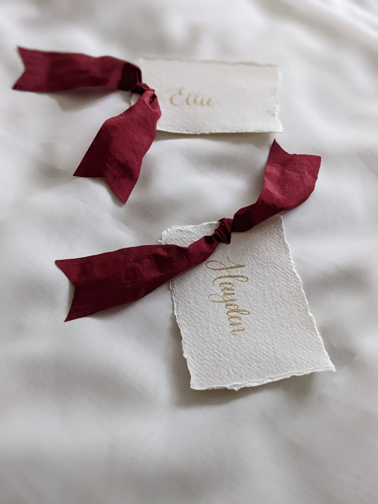 Handmade card place names