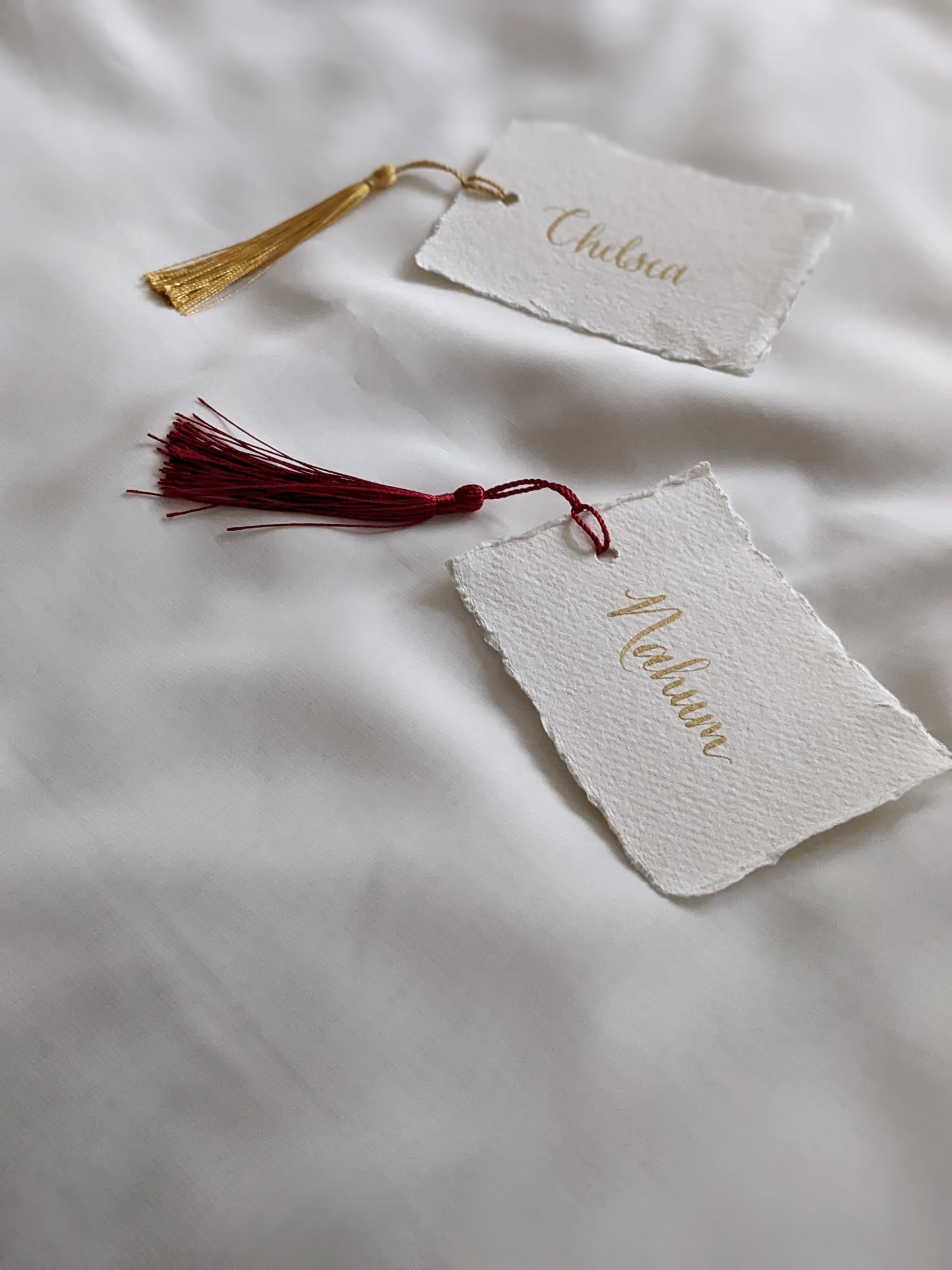 Handmade card place names
