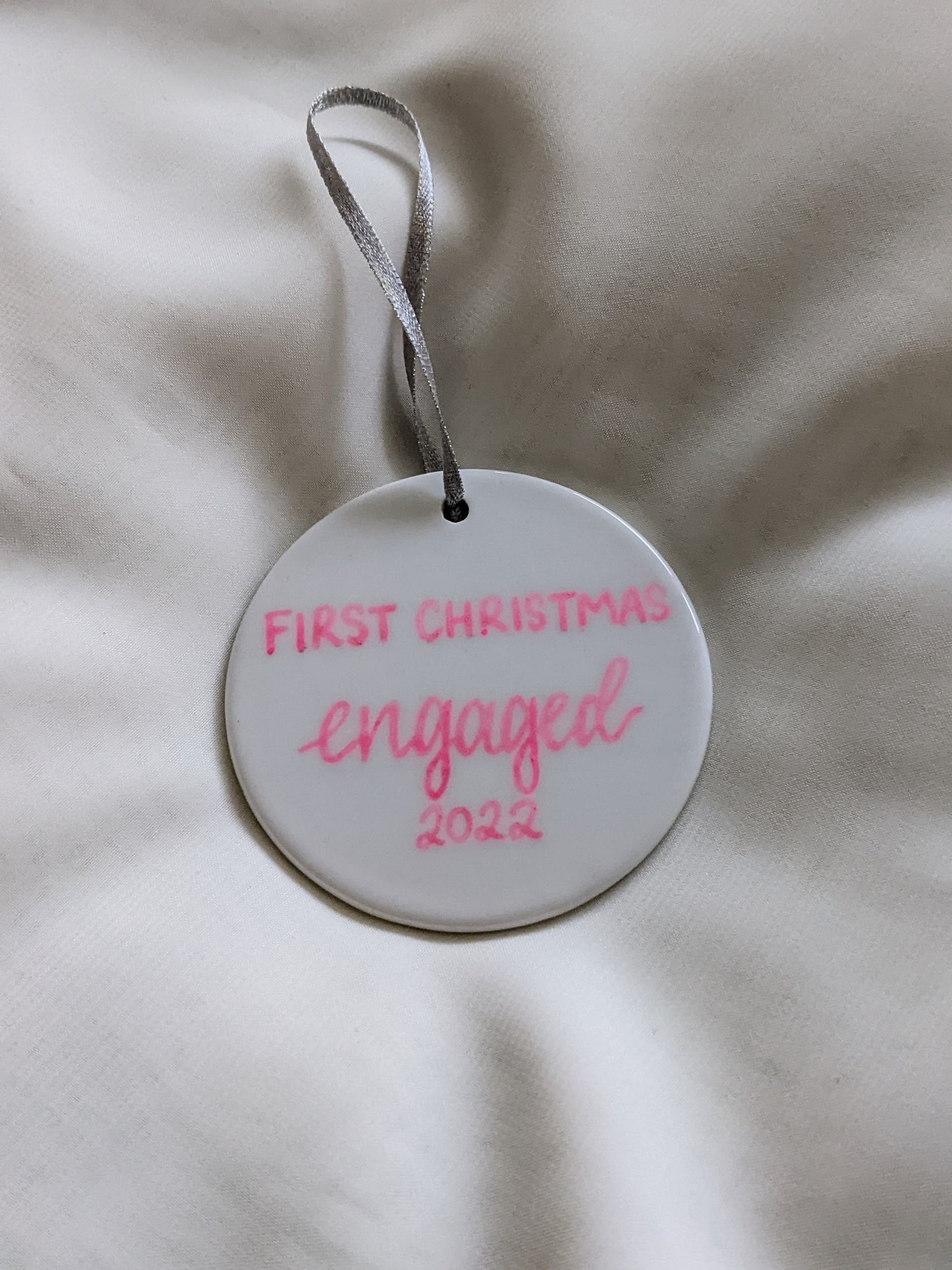 Handwritten ceramic bauble