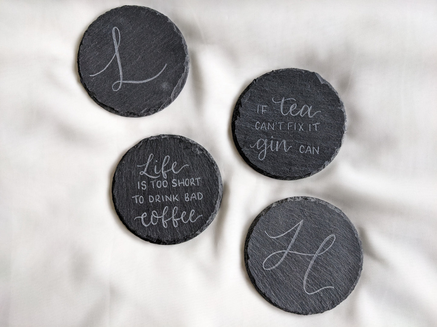 Slate coasters