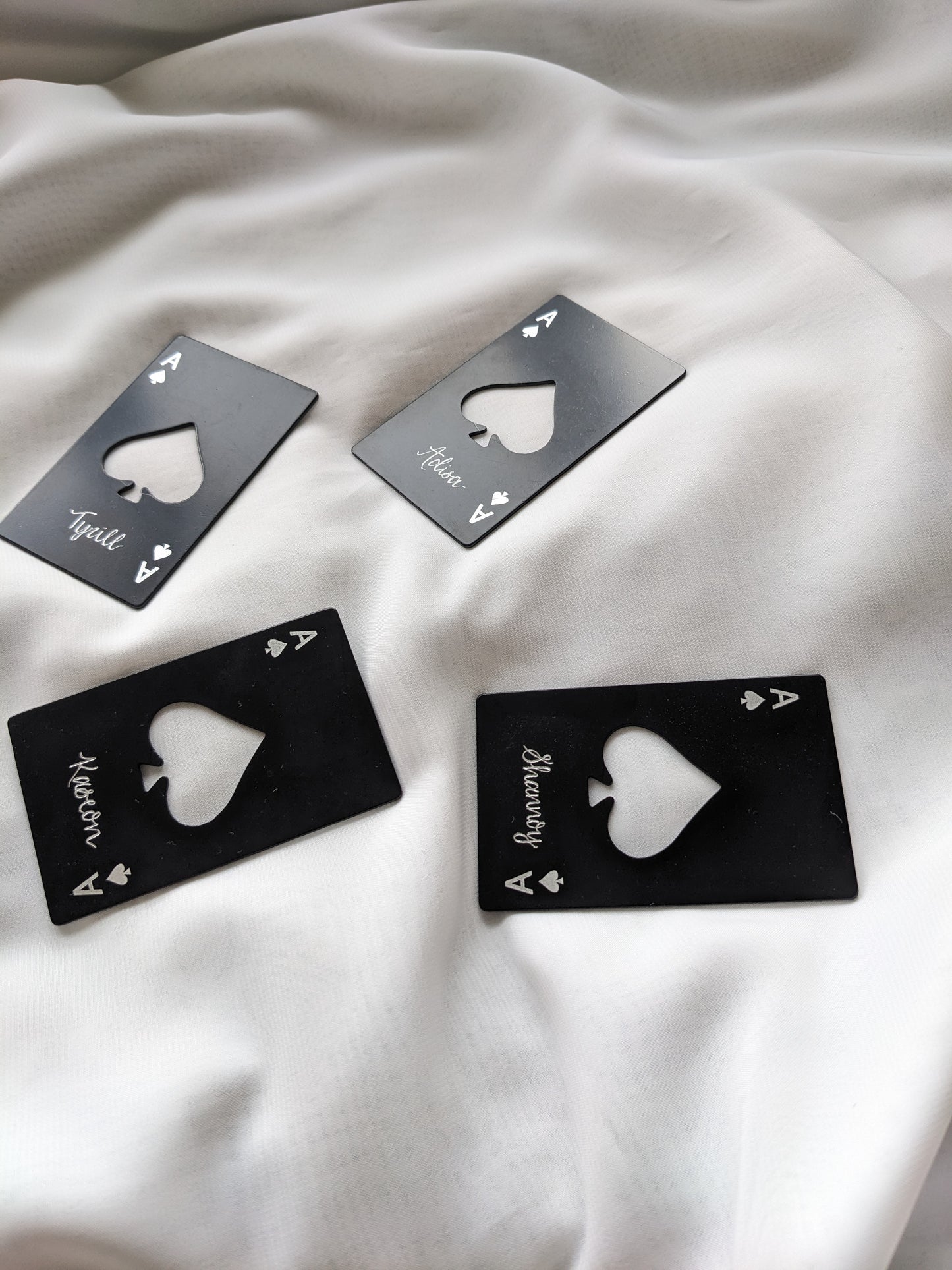 Engraved bottle opener