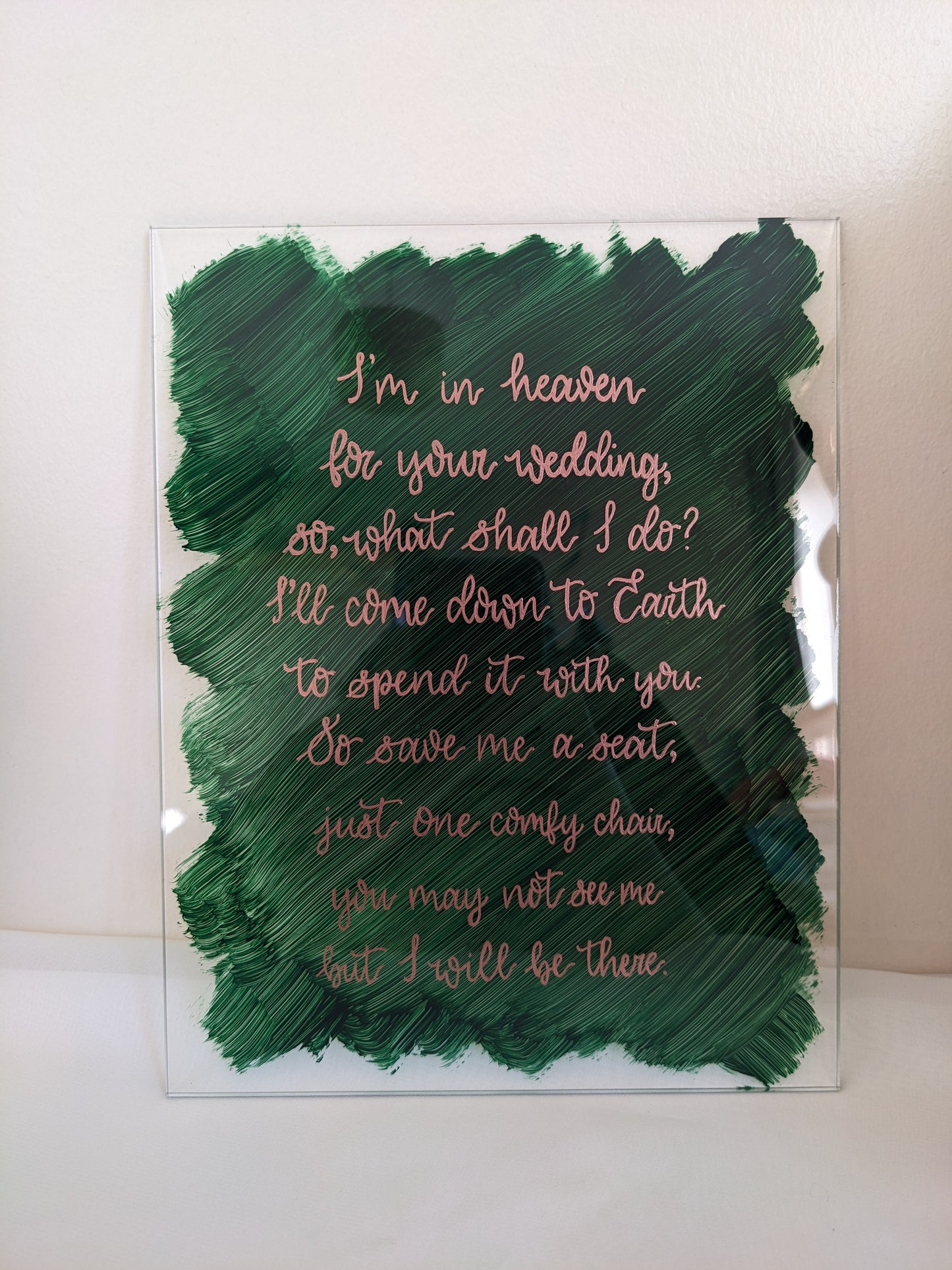 A4 acrylic wedding sign