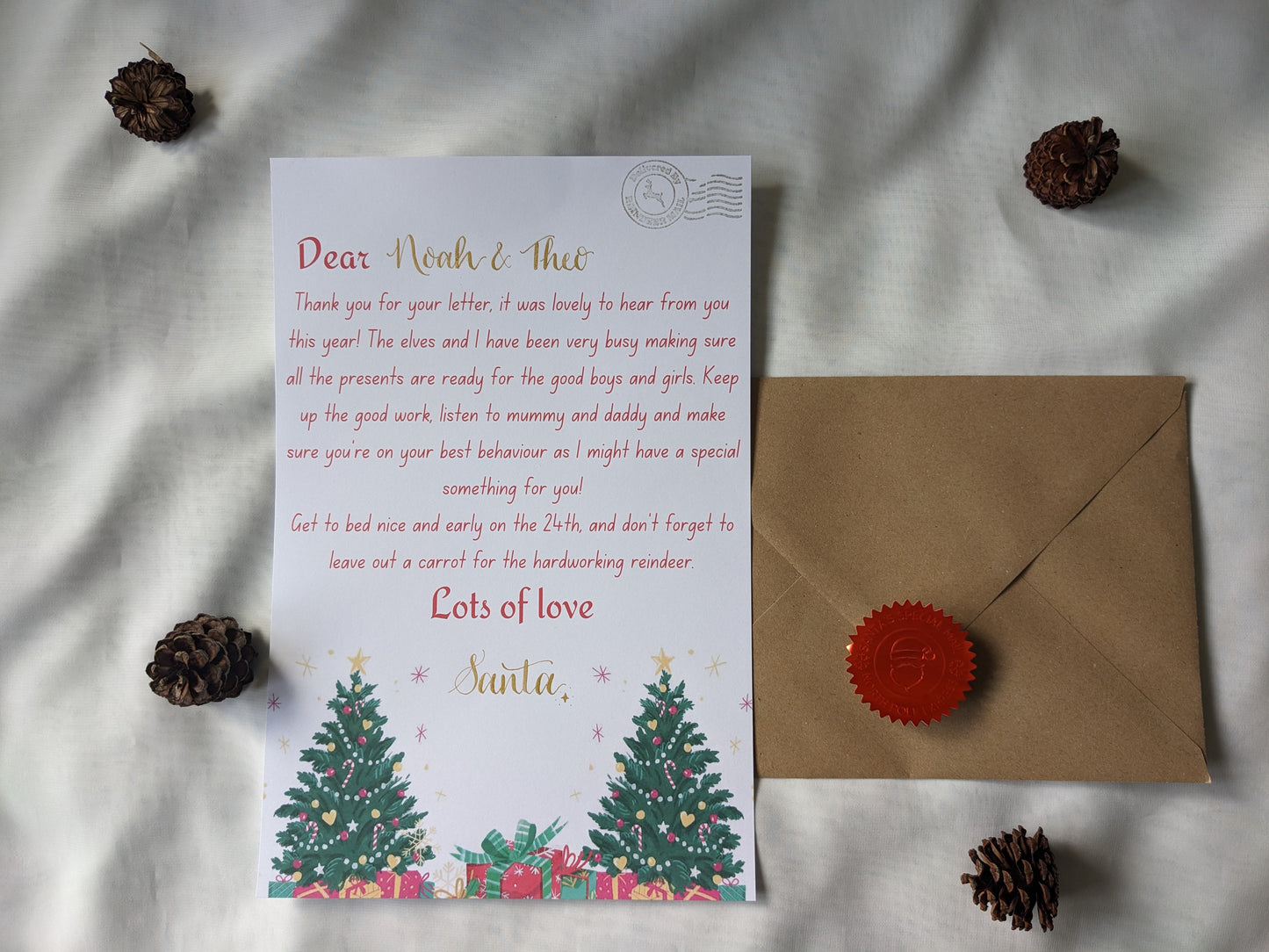 Santa and elf letters