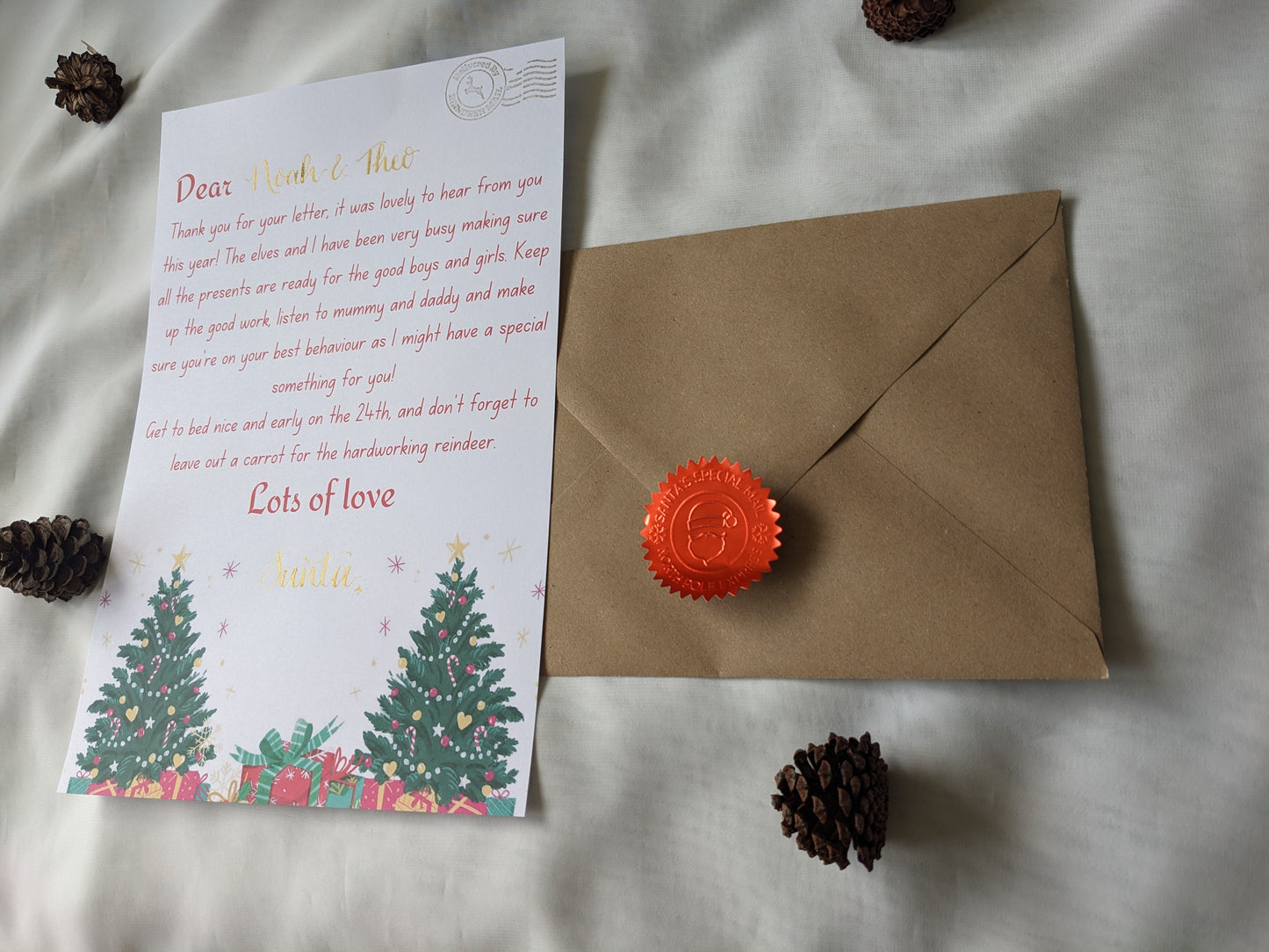 Santa and elf letters