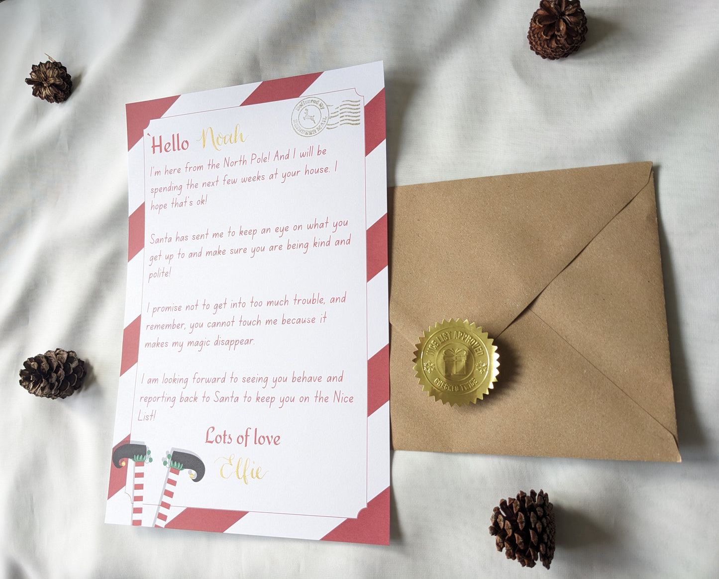 Santa and elf letters