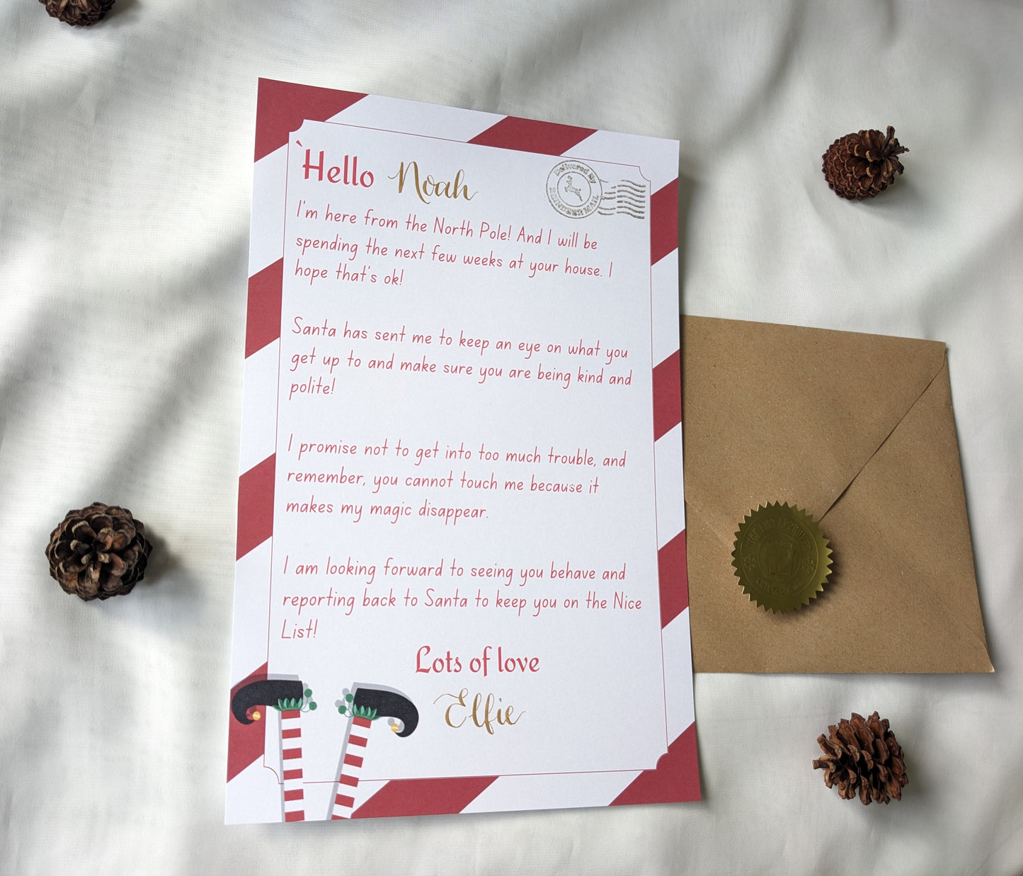 Santa and elf letters