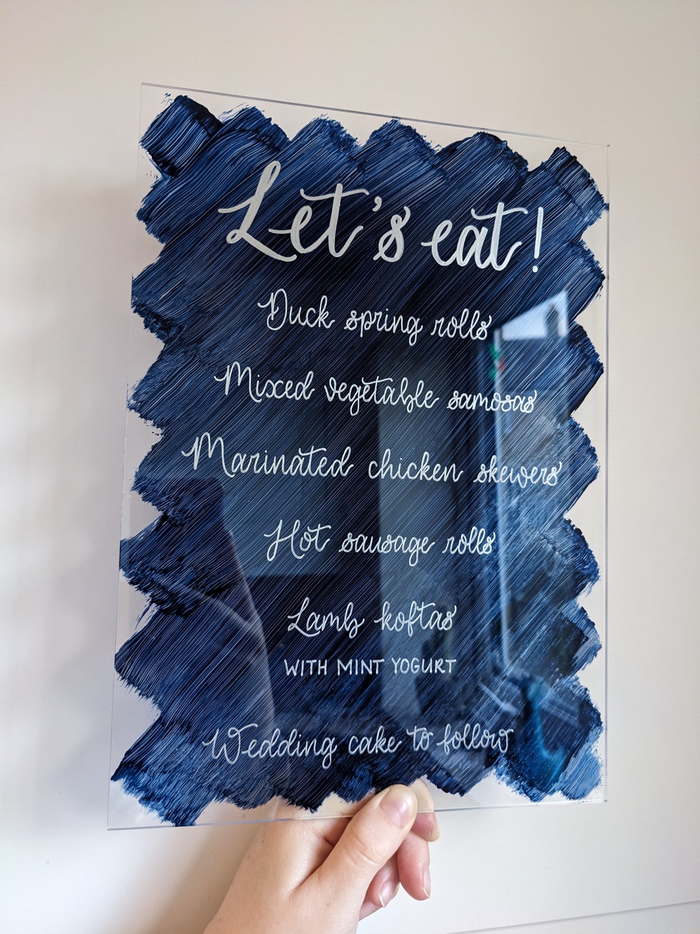 A4 acrylic wedding sign