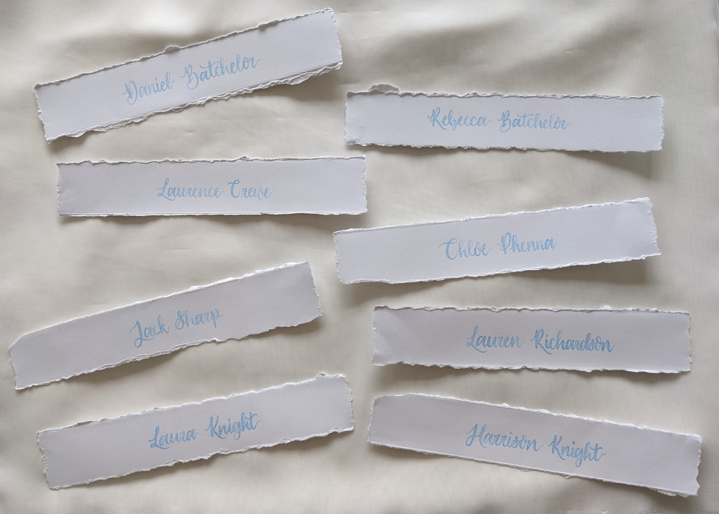 Deckled flat place names