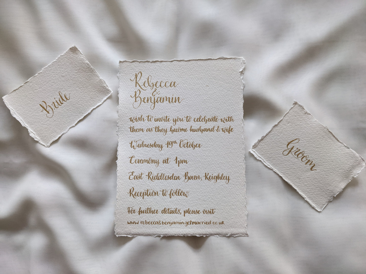 Handmade card place names