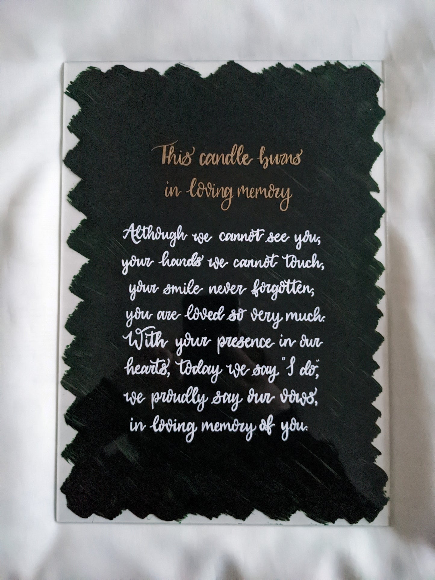 A4 acrylic wedding sign