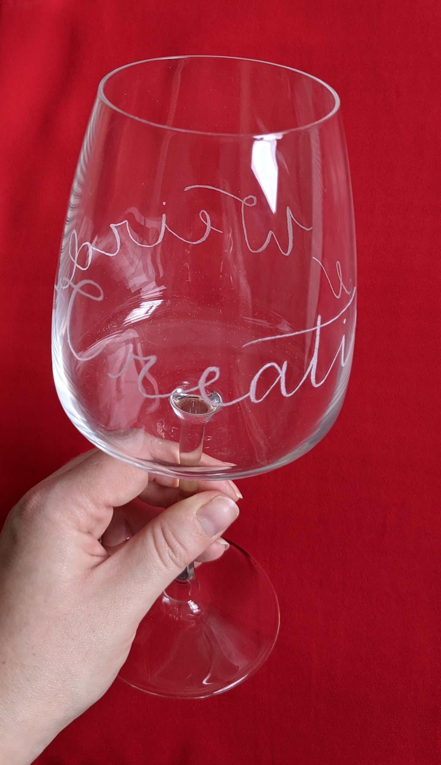 Engraved glasses