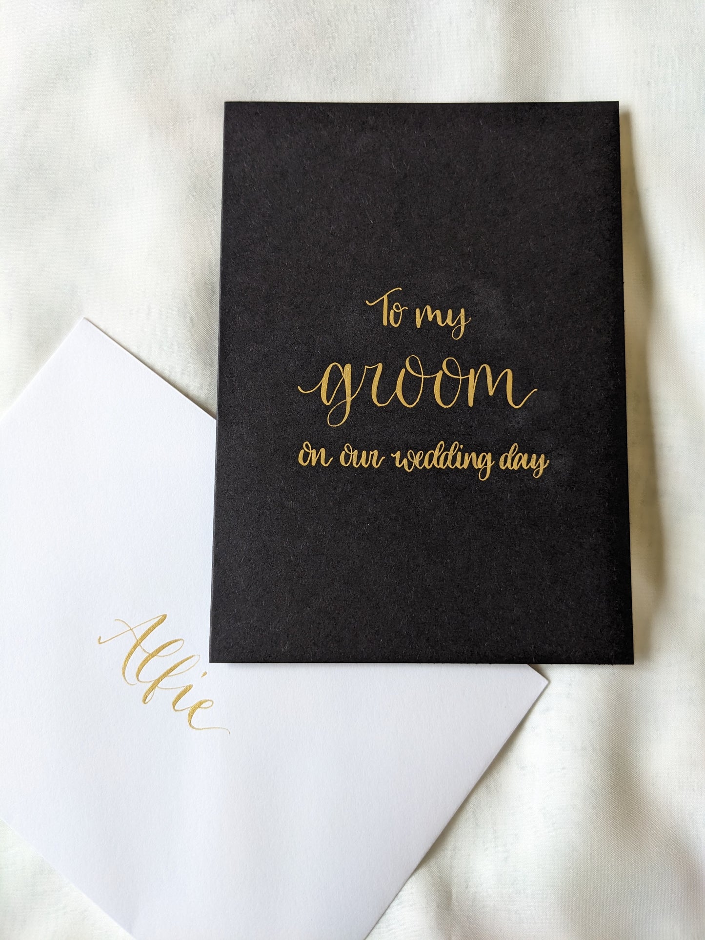 To my bride/to my groom card