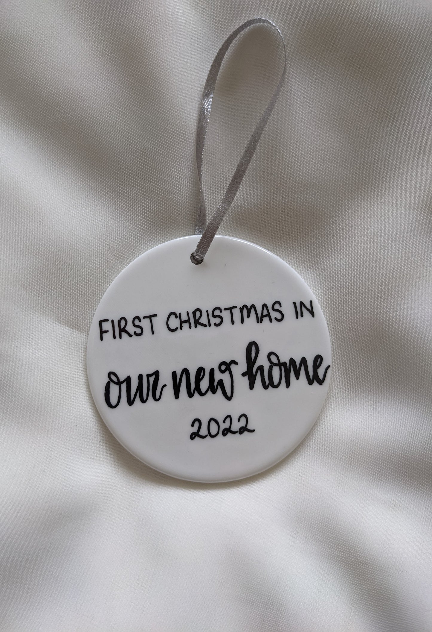 Handwritten ceramic bauble