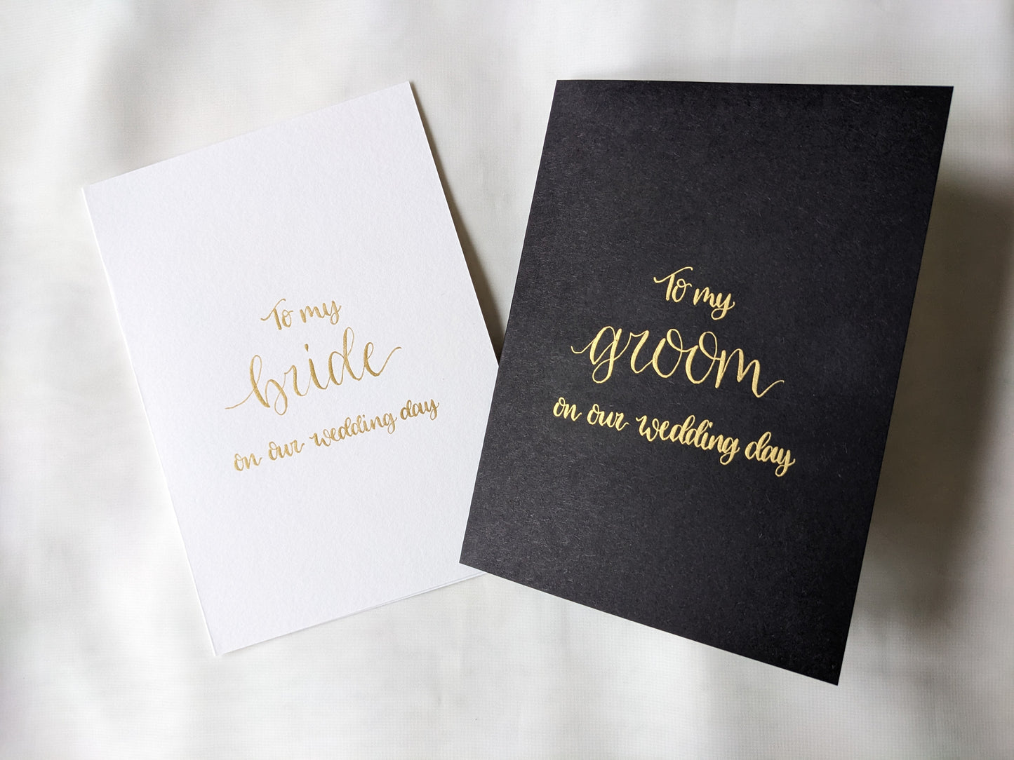 To my bride/to my groom card