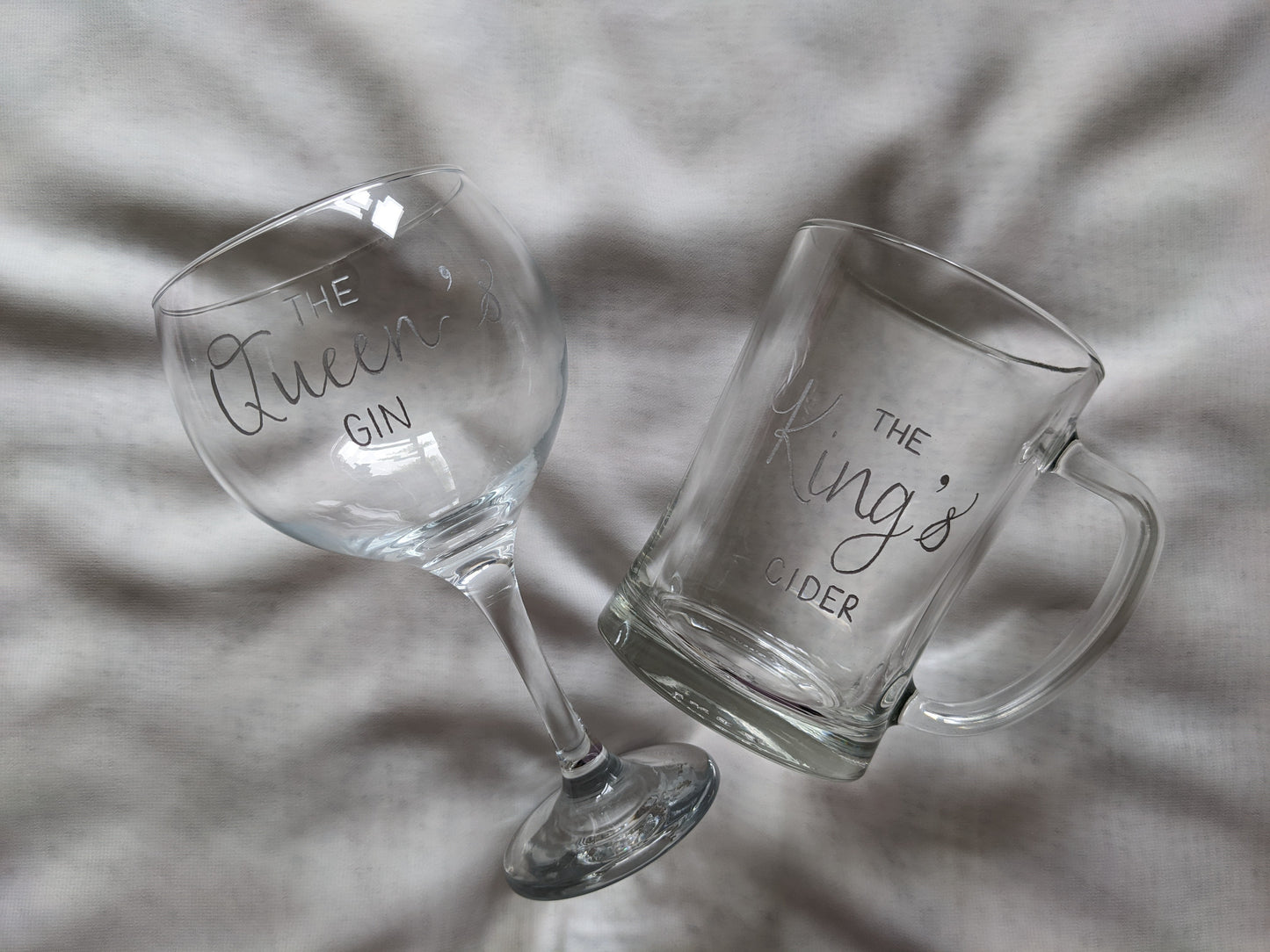 Engraved glasses