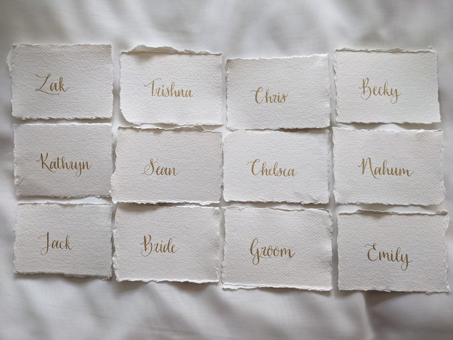 Handmade card place names