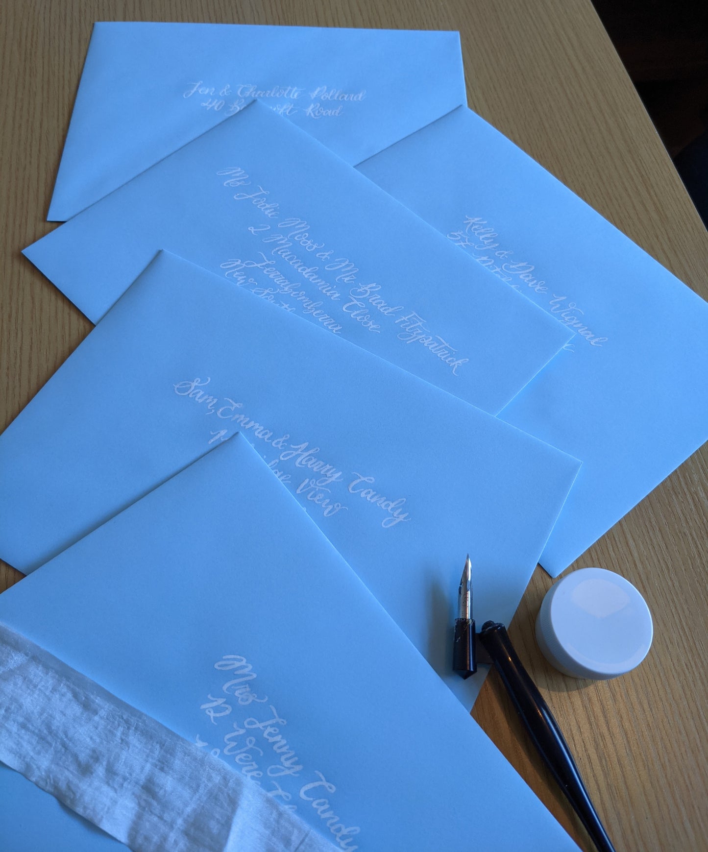 Calligraphy envelopes