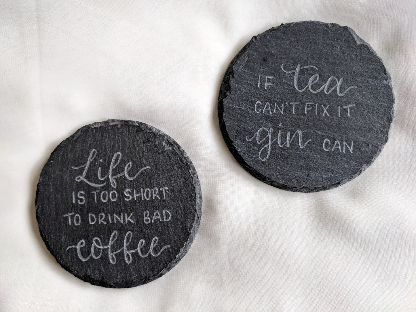 Slate coasters