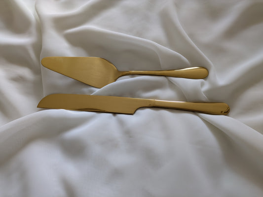 Offer - Engraved cake serving set