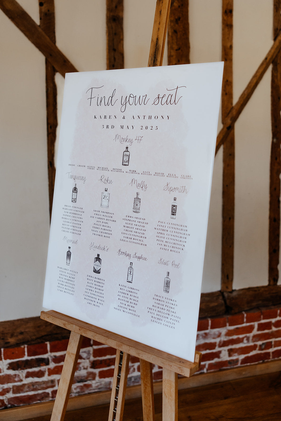 Printed welcome and/or order of the day sign