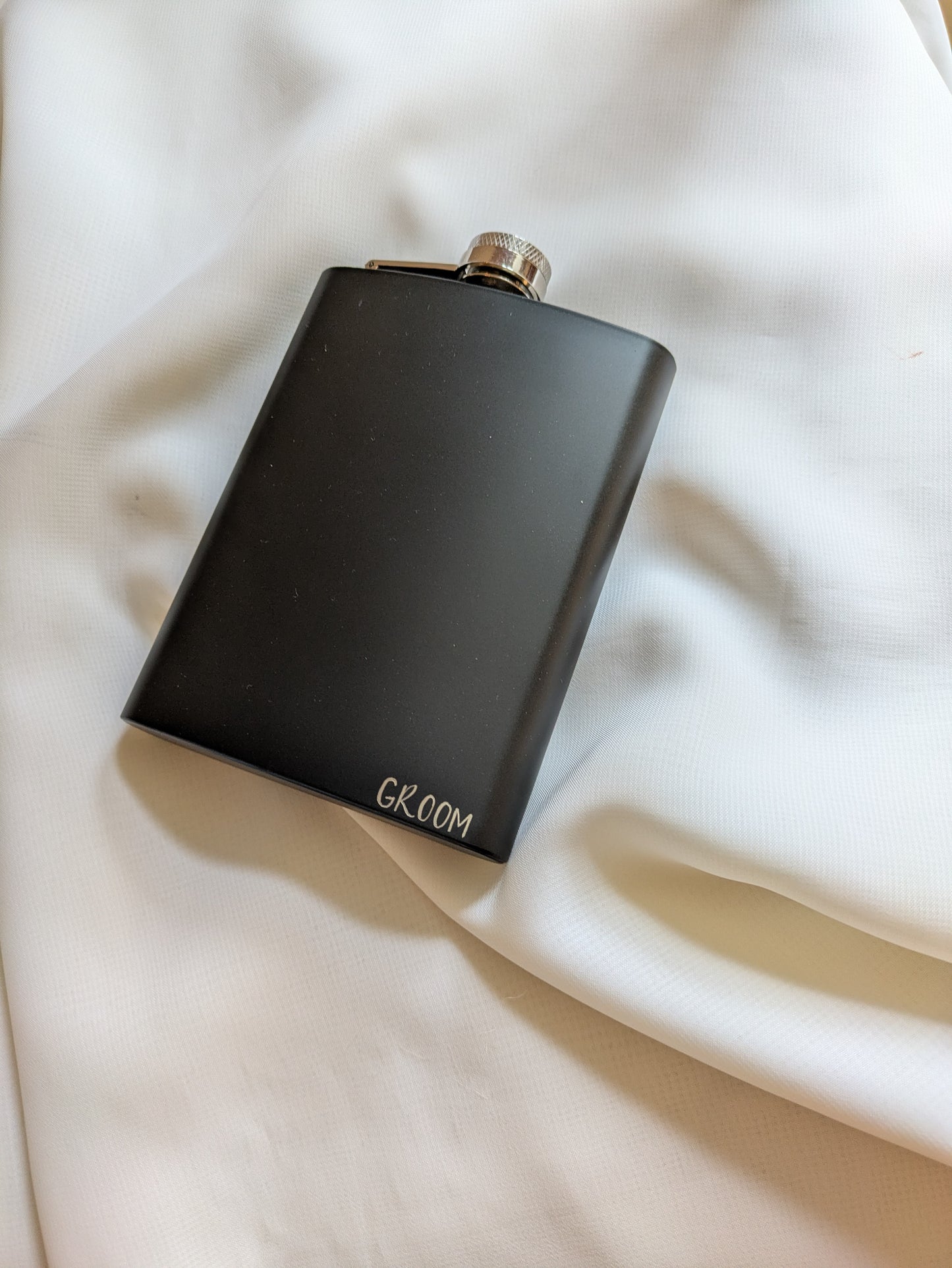 Engraved hip flasks