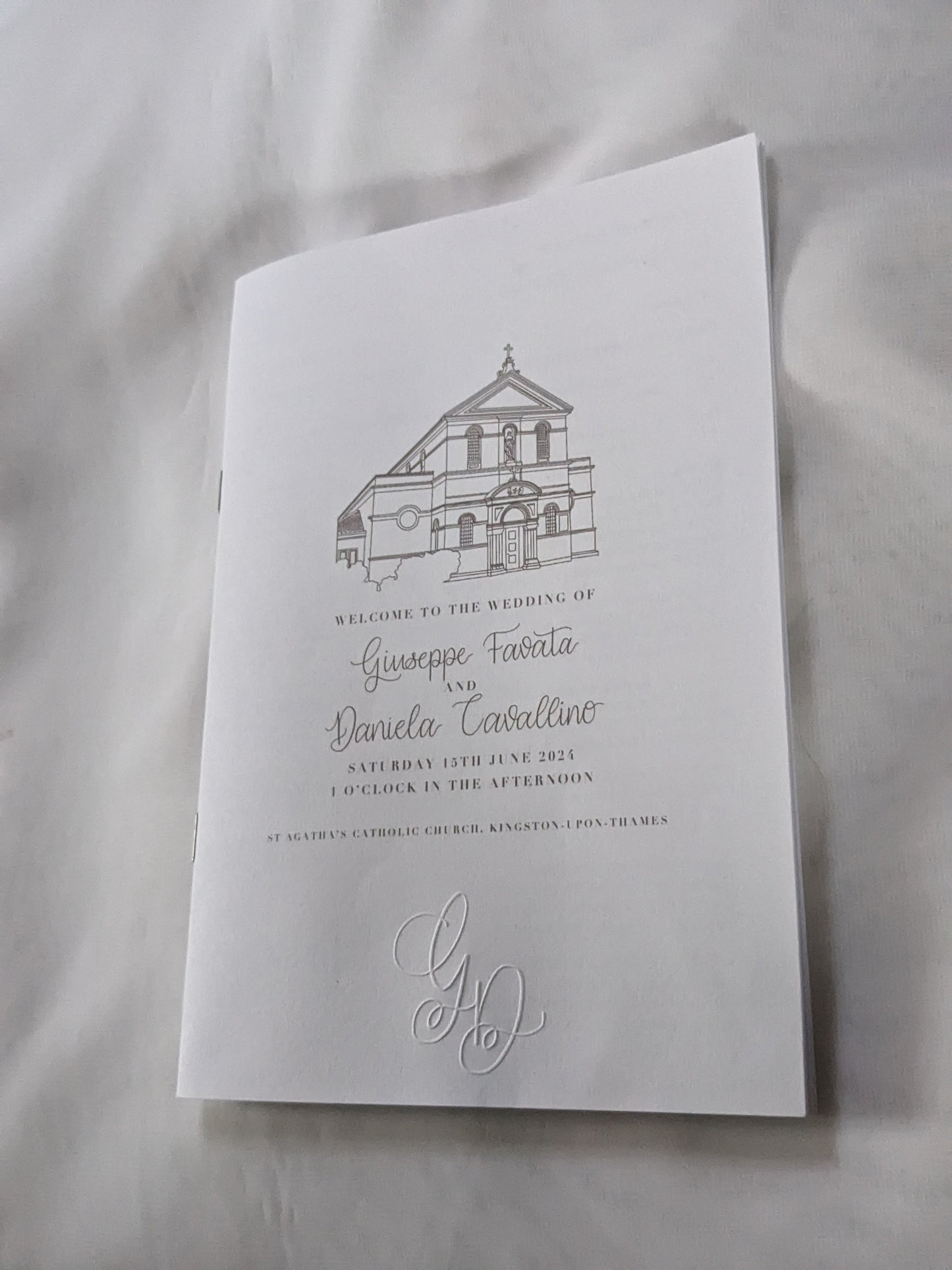 Digital wedding venue illustration